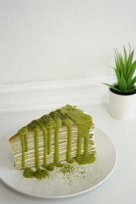 Matcha Green Tea Crepe Cake