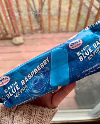 Hershey's blue raspberry popsicle