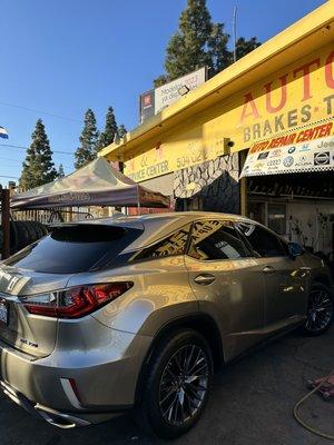 My car getting ready for a road trip!