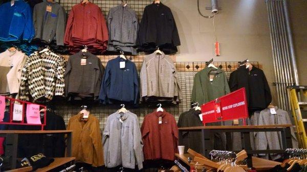 A selection of jackets for men.