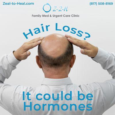 Hair today, gone tomorrow? 
Don't let unbalanced hormones wreck your life! 
We can create a customized plan for you!