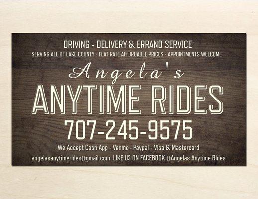 Angela's Anytime Rides