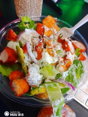 Spring Salad with ranch