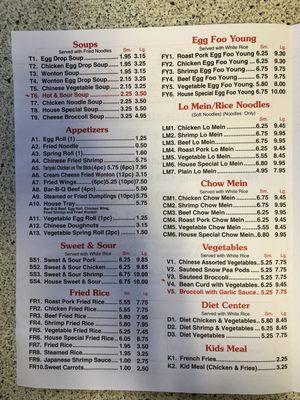 Menu inside 1