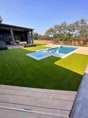 Artificial turf installation by Southern Turf Co. Charleston