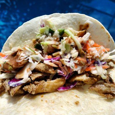 Jerk chicken tacos