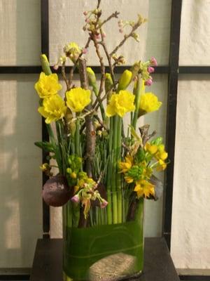 Yellow Springtime Arrangement