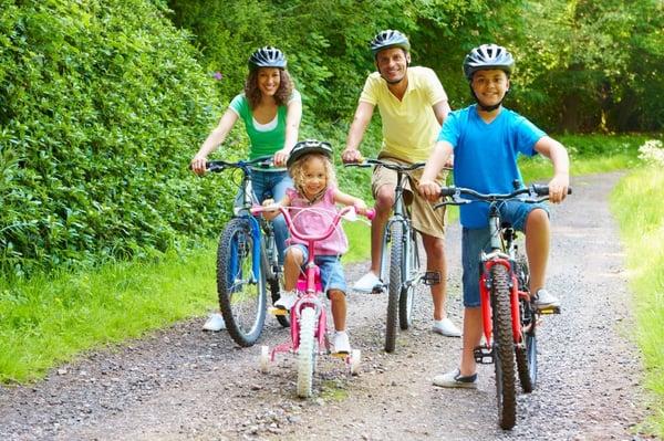 Bicycles are fun for the whole family!