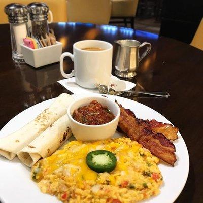 Start your day right with a Mexican scramble!