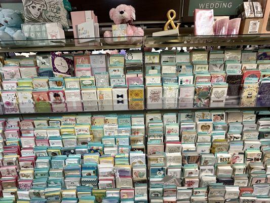 Greeting cards for births, baptisms, and weddings