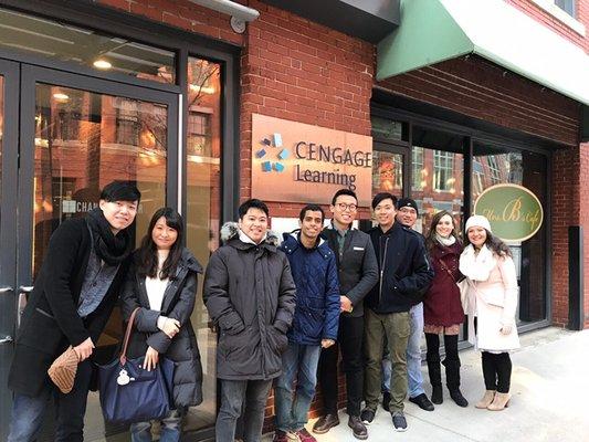 FLS Student trip to Cengage in Boston