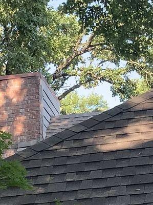 Repairing of siding on the chimney