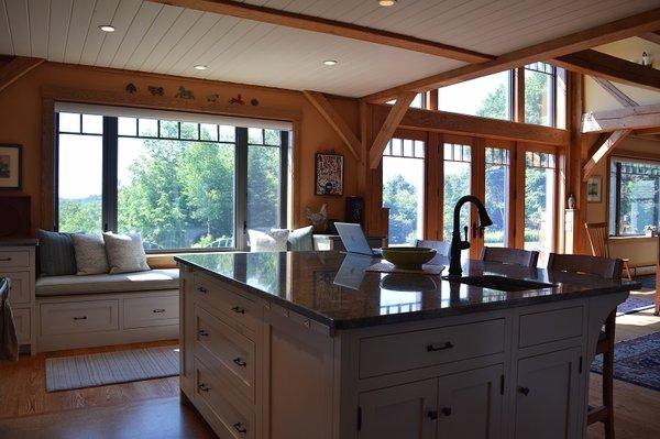 Timber Frame Kitchen Remodel in Sunapee