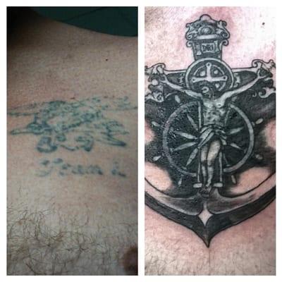 Mariner's tattoo Cover-up tattoo