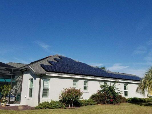 Residential solar installation