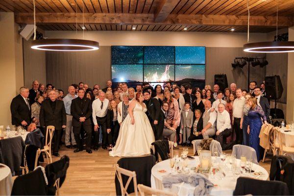 Matt had us do a whole group photo by starting with a snowball dance.