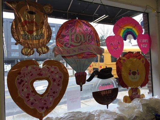 Check out our selection of balloons for Valentine's Day!