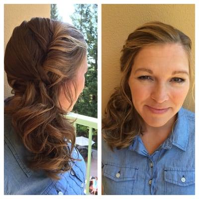 Bridesmaid hair.