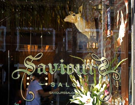 Saviours Salon as seen from 18th St ( between Mission & Capp ) Hair Salon services are available here daily from approx 10 am - 8pm