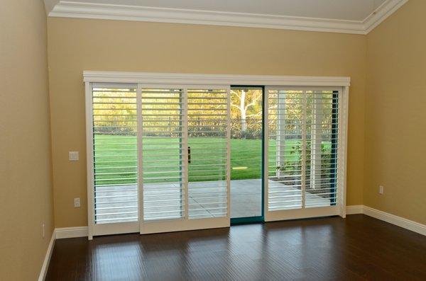 3 Bypass shutters on a 12' wide sliding glass door. P2