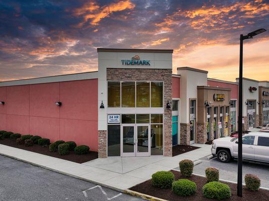 Exterior building shot of Tidemark Federal Credit Union Salisbury  South branch.