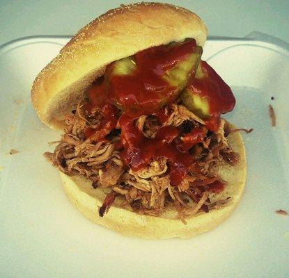 "Phat Smoke" 
Pulled Pork Sandwich