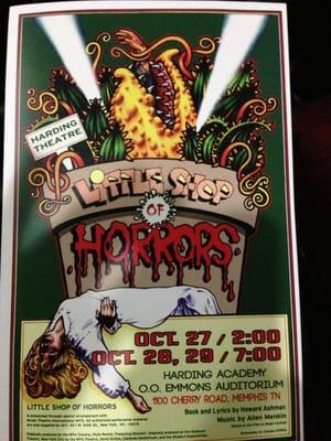 2013 Harding theatre Works. Production of Little Shop of Horrors