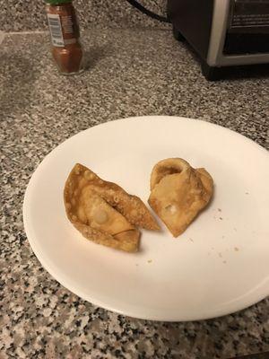 Golden fried wontons