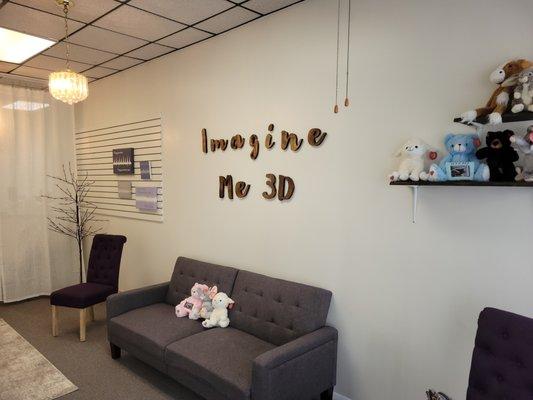 Inside the Image Me 3D waiting area!