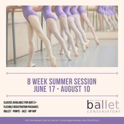 Summer Classes for ages 3+