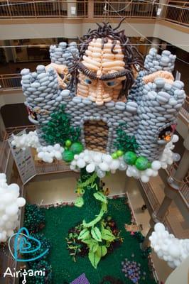 Balloon Manor: The Tall Tale of Jack and the Beanstalk. A 5-story, 50,000 balloon sculpture installation by Airigami.