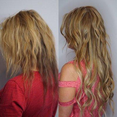 Short to long. Finally a way to have extensions without damaging your hair!