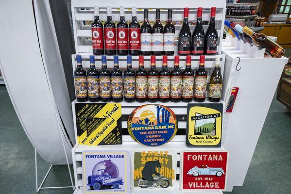 Fontana General Store wine display