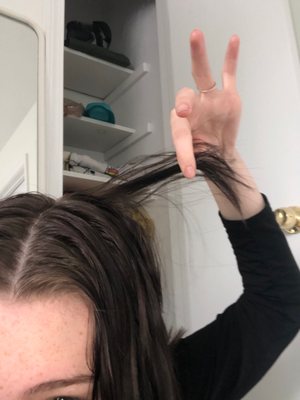 how long my hair is on my left side