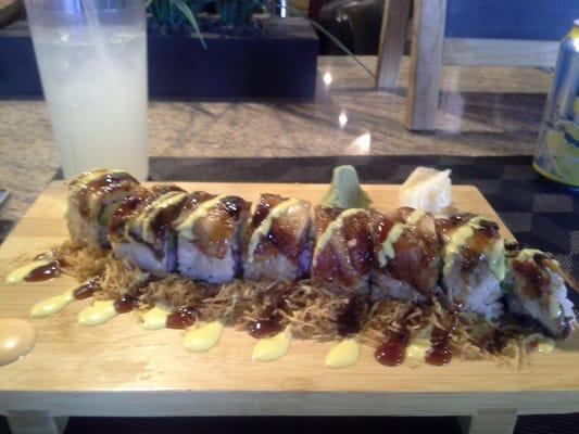 This the black dragon sushi roll!