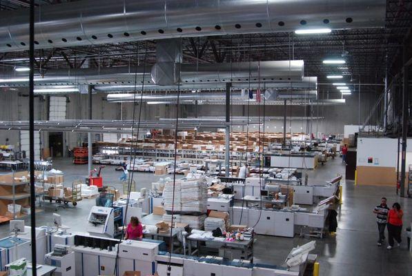 A look inside Skymail's warehouse.