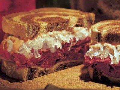 Slow cooked Ruben sandwich