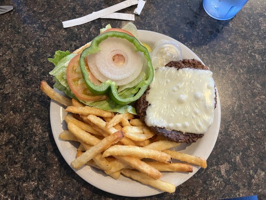 California cheeseburger