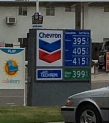 Has Chevron gas!