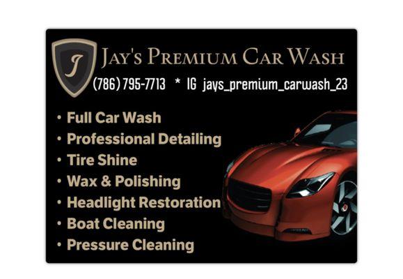 Car wash service, boat cleaning, pressure cleaning