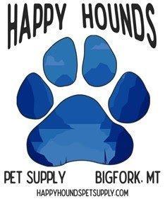 Happy Hounds Pet Supply
 Logo with location