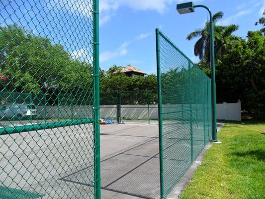 Chain Link Tennis Court Enclosure