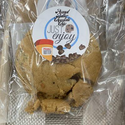 Vegan Peanut Butter Chocolate Chip Cookie: From Just Enjoy Bakery in Grand Rapids