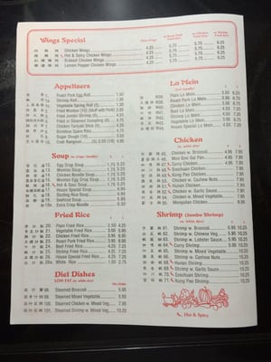 Menu Page 2 of 4