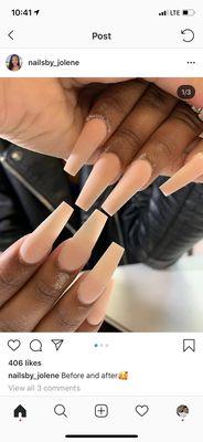 This is the nail shape I asked for