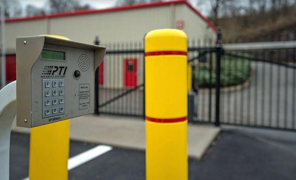 Secure keypad entry to storage units