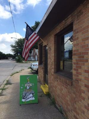 Tiny building off of 51st and NW Radial.