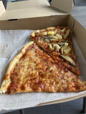 Pizza slices