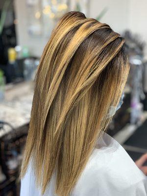 Natural blowout with color