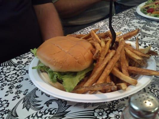 Burger & fries